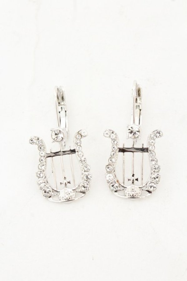 画像2: ヴィヴィアンウエストウッド 中古 / CRYSTA LYRE イアリング（クリスタライアー）  シルバー  O-26-07-12-090-ac-YM-OS (2)