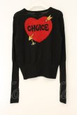 画像4: ヴィヴィアンウエストウッド 中古 / チョイスハートカーディガン 3 ブラックｘレッド  O-26-07-12-010-to-YM-OS (4)