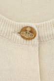 画像3: ヴィヴィアンウエストウッド 中古 / カラーオーブ刺繍カーディガン M ライトベージュ  O-26-07-12-011-to-YM-OS (3)