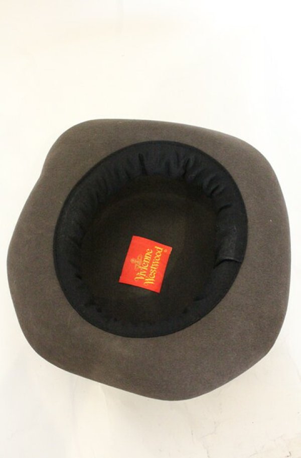 画像7: 【Vintage放出】ヴィヴィアンウエストウッド 中古 / ジョンブルハット  グレー  O-26-07-25-018-gd-YM-OS (7)