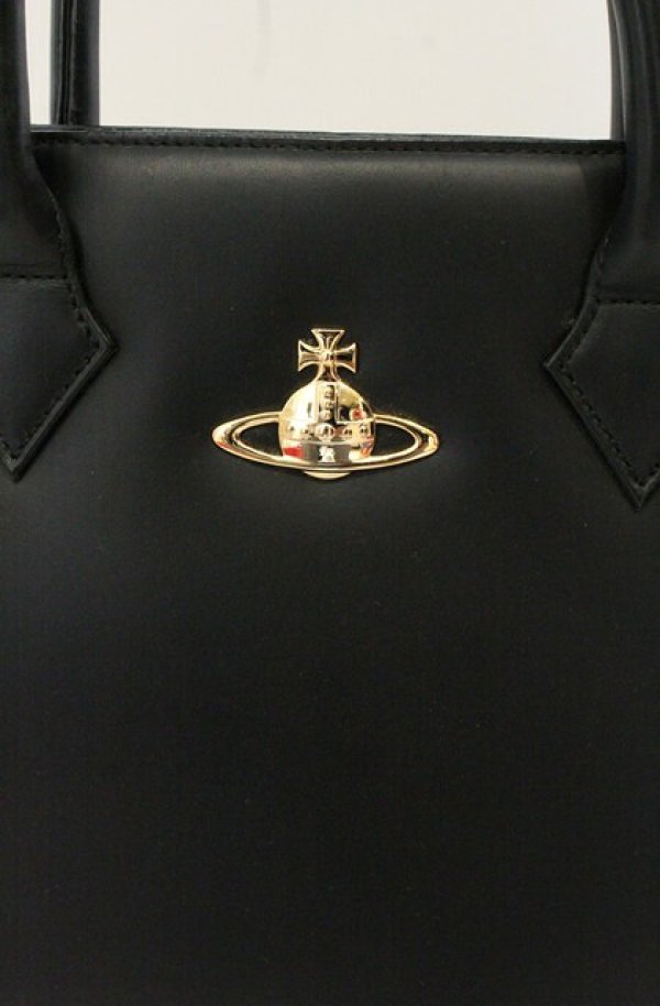 画像2: 【Vintage放出】ヴィヴィアンウエストウッド 中古 / プレーンバッグ  ブラック  O-26-07-25-019-ba-YM-OS (2)