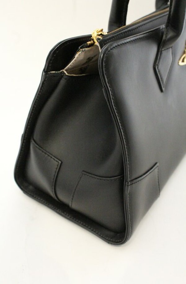 画像4: 【Vintage放出】ヴィヴィアンウエストウッド 中古 / プレーンハンドバッグ  ブラック  O-26-07-25-020-ba-YM-OS (4)