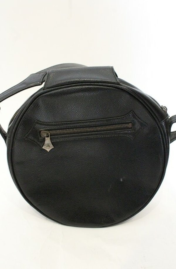 画像8: 【Vintage放出】ヴィヴィアンウエストウッド 中古 / ラウンドレザーバッグ  ブラック  O-26-07-25-022-ba-YM-OS (8)