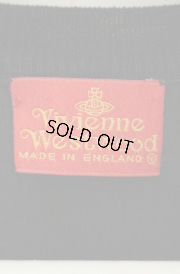 画像4: 【Vintage放出】ヴィヴィアンウエストウッド 中古 / ビッグオーブ刺繍カーディガン  ブラック  O-26-07-25-1014-to-YM-OS (4)