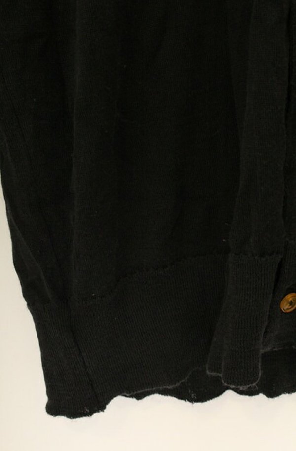 画像6: 【Vintage放出】ヴィヴィアンウエストウッド 中古 / ビッグオーブ刺繍カーディガン  ブラック  O-26-07-25-1014-to-YM-OS (6)