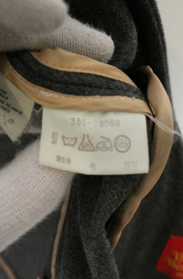 画像9: 【Vintage放出】ヴィヴィアンウエストウッド 中古 / メルトンダブルコート 44 グレー  O-26-07-25-1016-co-YM-OS (9)