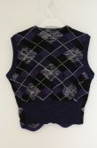 画像4: 【Vintage放出】ヴィヴィアンウエストウッド 中古 / オーブ刺繍アーガイルベスト 42 パープル  O-26-07-25-1017-to-YM-OS (4)