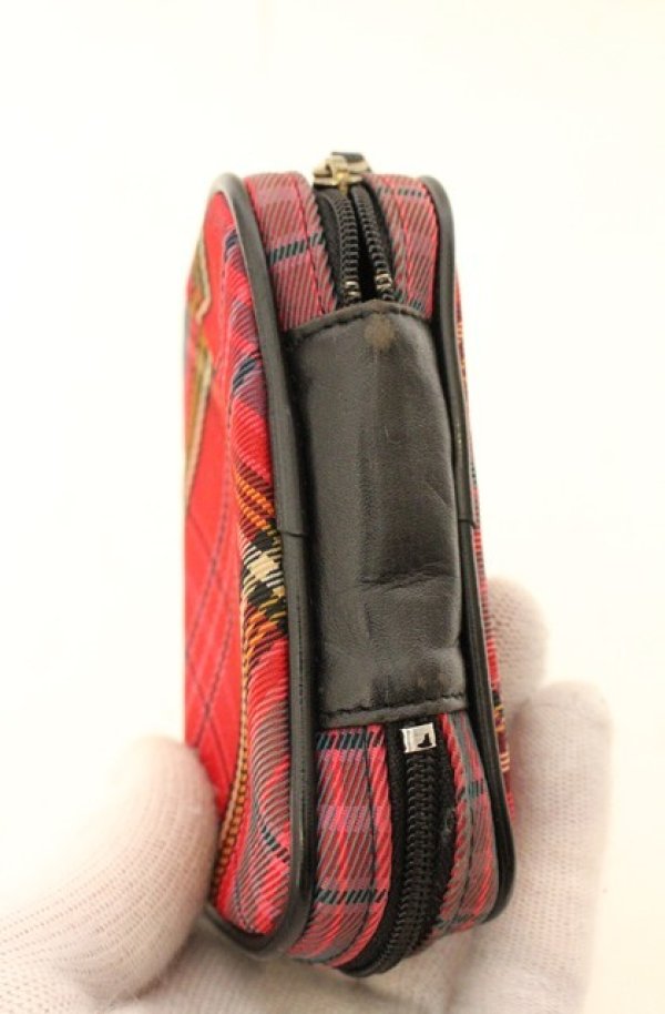 画像4: 【Vintage放出】ヴィヴィアンウエストウッド 中古 / 煙草ケース  レッドｘグリーン系  O-26-07-25-1027-gd-YM-OS (4)