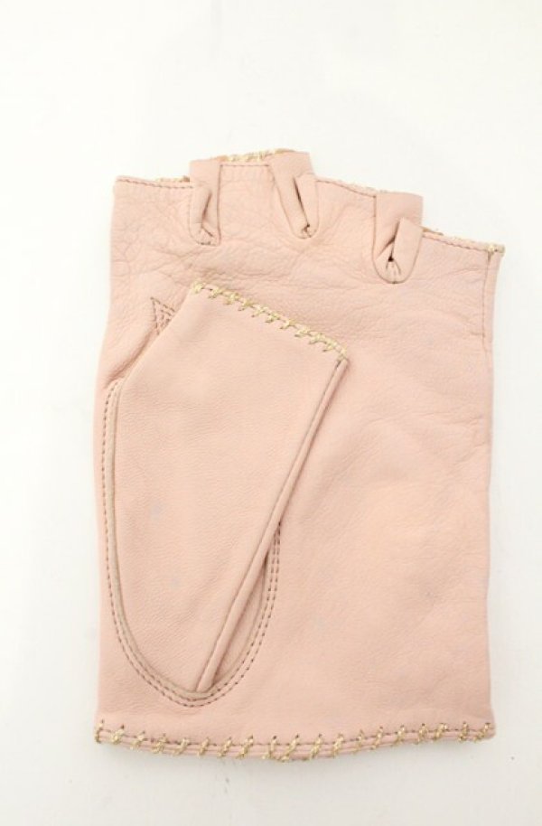 画像3: 【Vintage放出】ヴィヴィアンウエストウッド 中古 / 指ヌキグローブ  ピンクｘゴールド  O-26-07-25-1028-gd-YM-OS (3)