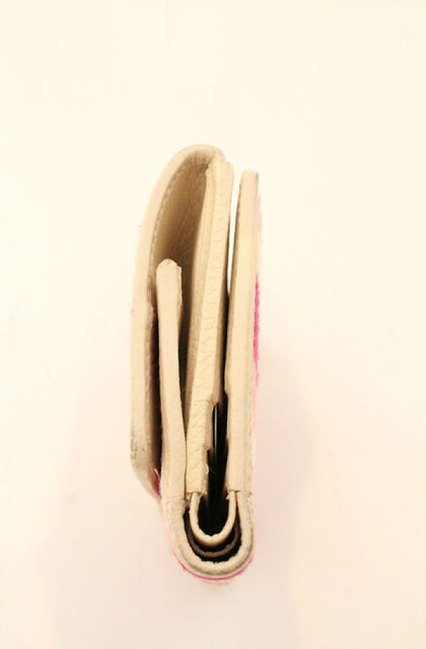 画像5: 【Vintage放出】ヴィヴィアンウエストウッド 中古 / ハラコレオパード折財布  ピンク  O-26-07-25-1033-gd-YM-OS (5)