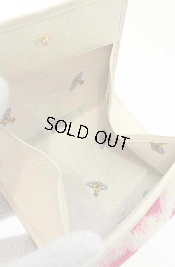 画像6: ヴィヴィアンウエストウッド 中古 / ハラコレオパード折財布  ピンク  O-26-07-25-1033-gd-YM-ZH (6)