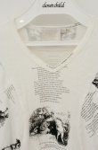 画像2: 【Vintage放出】ヴィヴィアンウエストウッド 中古 / ファーブルプリントカットソー M ホワイト  O-26-07-25-1004-to-YM-OS (2)