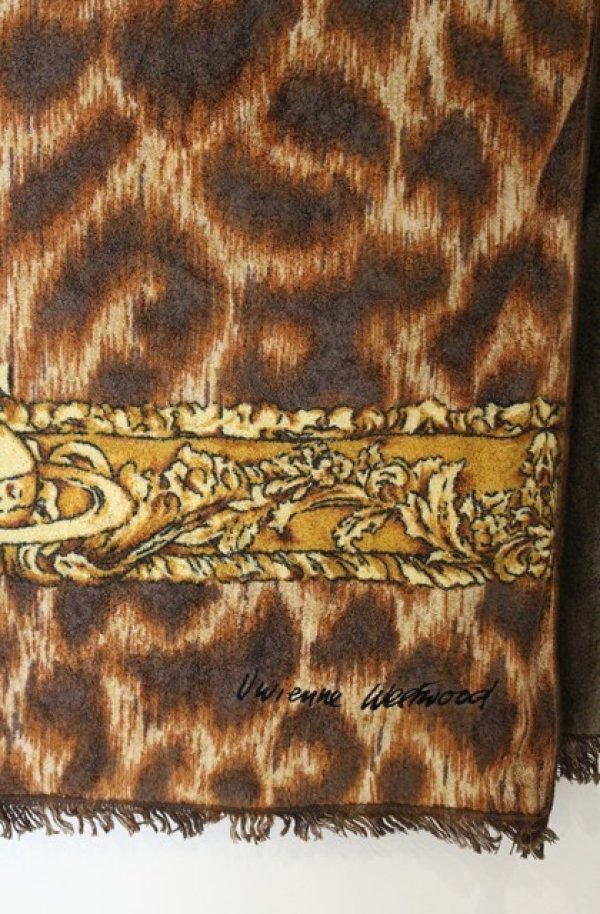 画像2: 【Vintage放出】ヴィヴィアンウエストウッド 中古 / レオパードブランケット  レオパード  O-26-07-25-1037-gd-YM-OS (2)
