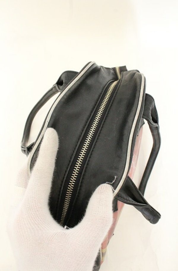 画像8: 【Vintage放出】ヴィヴィアンウエストウッド 中古 / ユニオンジャックヤスミンバッグ  ブラックｘマルチ  O-26-07-25-1038-ba-YM-OS (8)