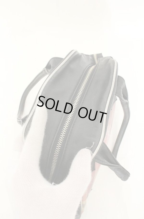 画像8: 【Vintage放出】ヴィヴィアンウエストウッド 中古 / ユニオンジャックヤスミンバッグ  ブラックｘマルチ  O-26-07-25-1038-ba-YM-OS (8)