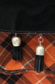 画像3: 【Vintage放出】ヴィヴィアンウエストウッド 中古 / ラウンドタータンハンドバッグ  オレンジｘブラック  O-26-07-25-1039-ba-YM-OS (3)
