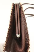 画像6: 【Vintage放出】ヴィヴィアンウエストウッド 中古 / ORBガマ口ハンドストローBAG  ナチュラルｘブラウン  O-26-07-25-1041-ba-YM-OS (6)