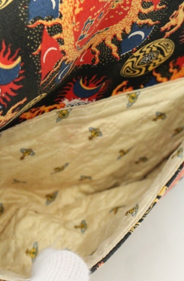 画像10: 【Vintage放出】ヴィヴィアンウエストウッド 中古 / ギャラクシーショルダーバッグ  ブラックｘマルチ  O-26-07-25-1045-ba-YM-OS (10)