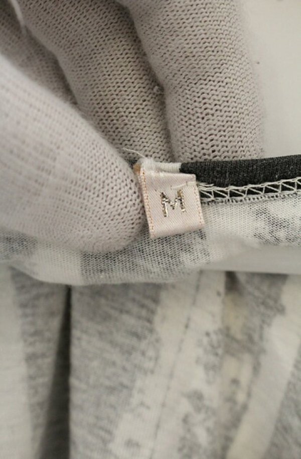画像5: 【Vintage放出】ヴィヴィアンウエストウッド 中古 / カラーオーブ刺繍ストライプ五分袖ショートトップス M ブラックｘホワイト  O-26-07-25-1005-ts-YM-OS (5)
