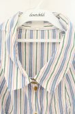 画像2: 【Vintage放出】ヴィヴィアンウエストウッド 中古 / ストライプブラウス 12 ブルーｘホワイト  O-26-07-25-1011-bl-YM-OS (2)