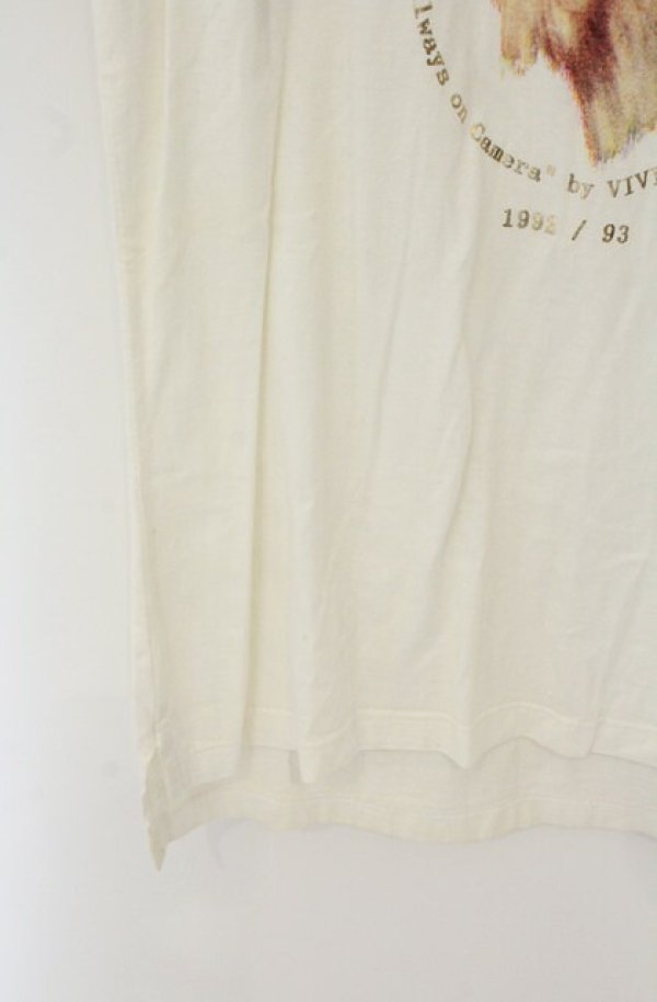 画像5: 【Vintage放出】ヴィヴィアンウエストウッド 中古 / コリーTシャツ S ホワイト  O-26-07-25-007-ts-IG-OS (5)