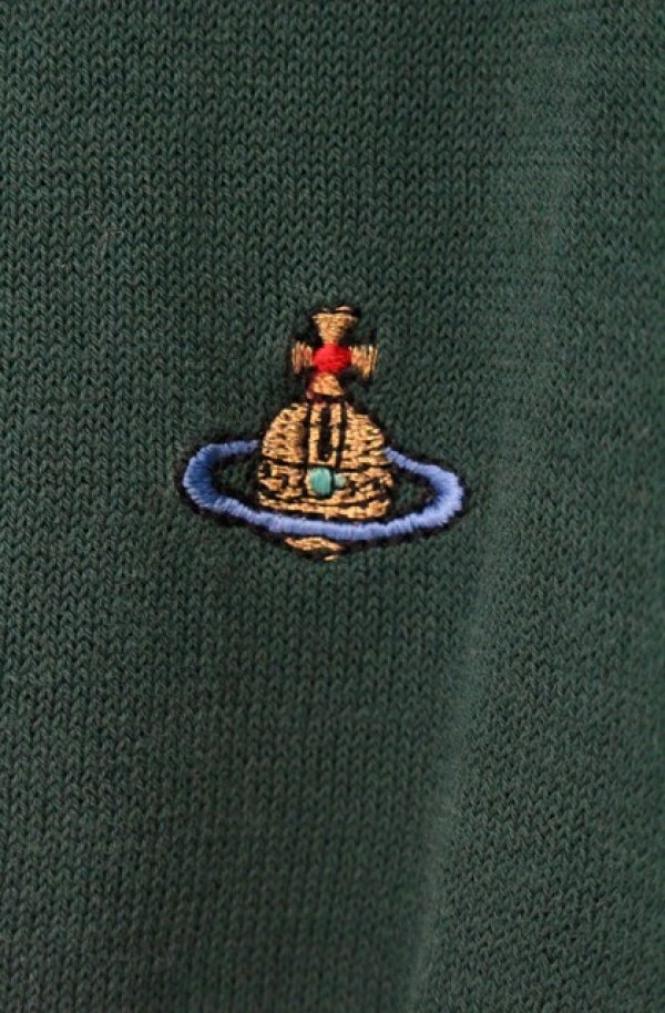 画像3: ヴィヴィアンウエストウッド 中古 / カラーオーブ刺繍カーディガン L グリーン  O-26-08-02-016-to-IG-OS (3)
