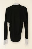 画像5: ヴィヴィアンウエストウッド 中古 / ボウタイシャツレイヤード風トップス 3 ブラック×サックスストライプ  O-26-08-02-023-to-IG-OS (5)