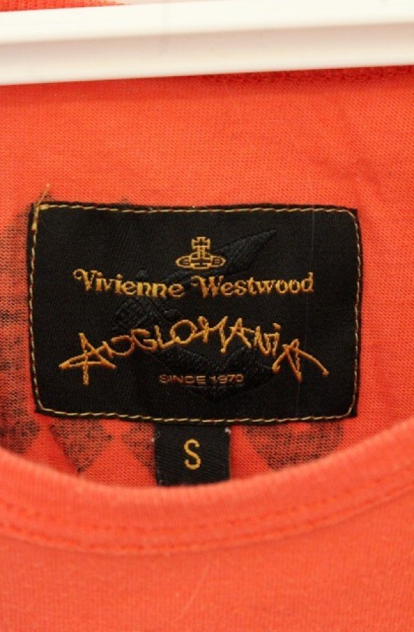 画像6: ANGLOMANIA 中古 / ペイントプリントTシャツ S オレンジ  O-26-08-02-024-ts-IG-OS (6)