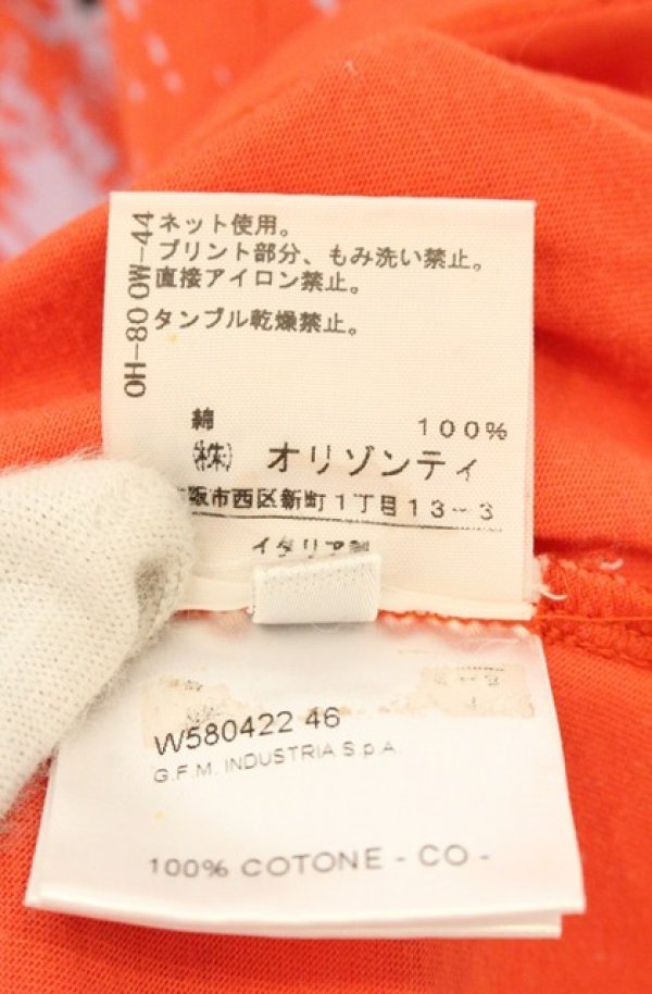 画像7: ANGLOMANIA 中古 / ペイントプリントTシャツ S オレンジ  O-26-08-02-024-ts-IG-OS (7)