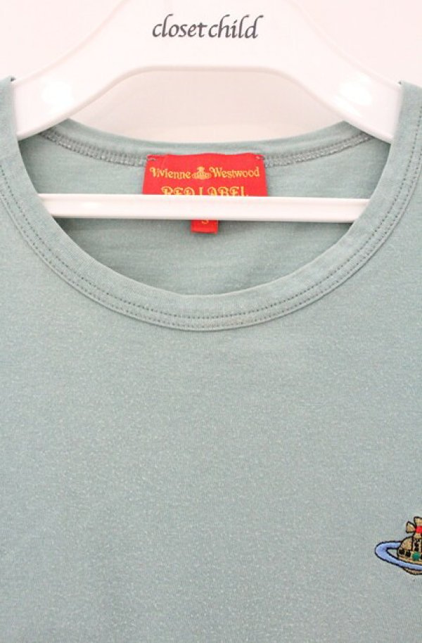 画像3: ヴィヴィアンウエストウッド 中古 / カラーオーブ刺繍Tシャツ S ミント  O-26-08-02-026-ts-IG-OS (3)