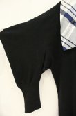 画像4: ヴィヴィアンウエストウッド 中古 / ボウタイニットワンピース 2 ブラック×ブルーチェック  O-26-08-02-029-op-IG-OS (4)