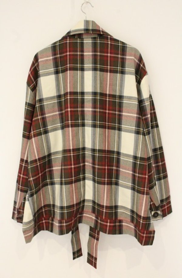 画像7: ANGLOMANIA 中古 / タータンチェックジャケット M ホワイトチェック  O-26-08-02-030-jc-IG-OS (7)