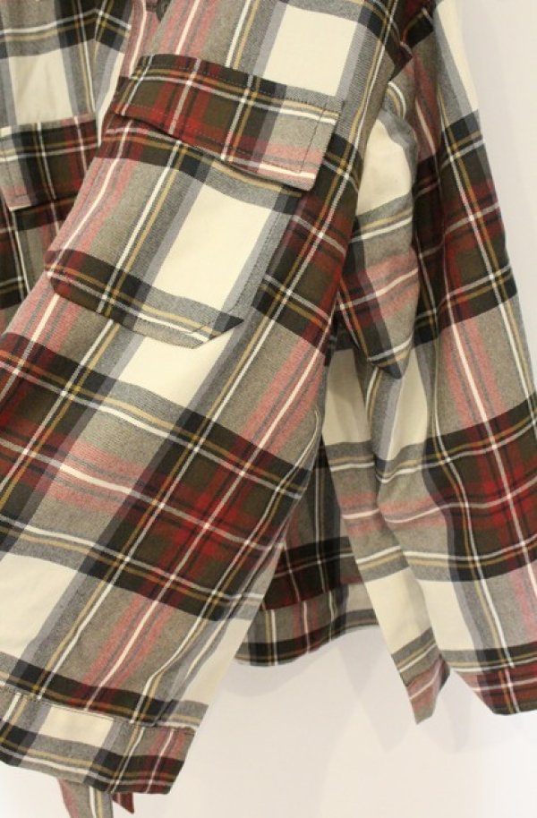 画像8: ANGLOMANIA 中古 / タータンチェックジャケット M ホワイトチェック  O-26-08-02-030-jc-IG-OS (8)