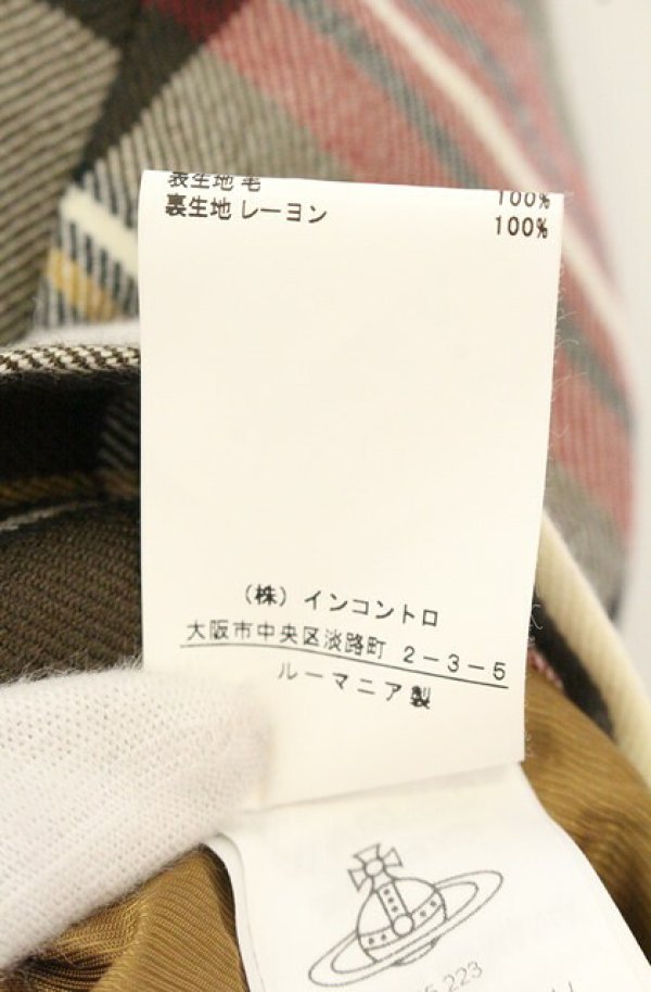 画像10: ANGLOMANIA 中古 / タータンチェックジャケット M ホワイトチェック  O-26-08-02-030-jc-IG-OS (10)