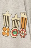 画像2: ヴィヴィアンウエストウッド 中古 / 勲章プリントカットカーディガン 2 グレー  O-26-08-02-031-to-IG-OS (2)