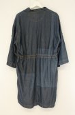 画像5: ANGLOMANIA 中古 / ノーカラー開襟ワンピース【サンプル品】 38 インディゴ  O-26-08-02-038-op-IG-OS (5)