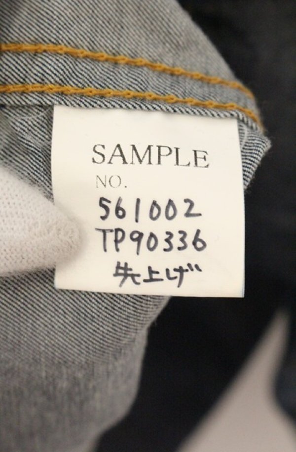 画像7: ANGLOMANIA 中古 / ノーカラー開襟ワンピース【サンプル品】 38 インディゴ  O-26-08-02-038-op-IG-OS (7)