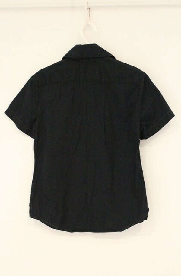 画像5: ヴィヴィアンウエストウッド 中古 / カラーオーブ刺繍半袖ブラウス  I ブラック  O-26-08-02-040-bl-IG-OS (5)