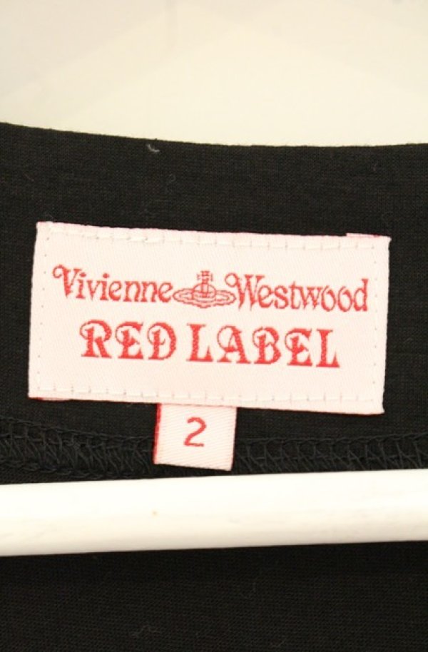 画像6: ヴィヴィアンウエストウッド 中古 / 単色オーブ刺繍変形カットワンピース 2 ブラック  O-26-08-02-005-op-IG-OS (6)