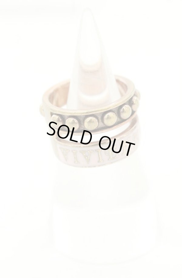 画像2: ヴィヴィアンウエストウッド 中古 / MARCELLA RING（マーセラリング） M（約12号） ゴールド×ピンク  O-26-08-02-073-rg-IG-OS (2)