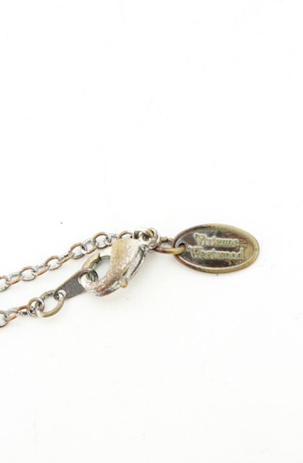 画像4: ヴィヴィアンウエストウッド 中古 / Large Diamante Heart Orb Pendant（ラージディアマンテハートオーブペンダント）  シルバー×レッド  O-26-08-02-075-nl-IG-OS (4)
