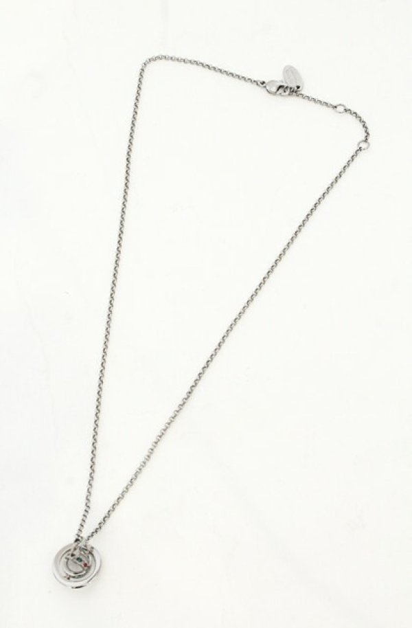 画像5: ヴィヴィアンウエストウッド 中古 / PETITE ORB NECKLACES（プチオーブネックレス）  ガンメタ  O-26-08-02-079-nl-IG-OS (5)