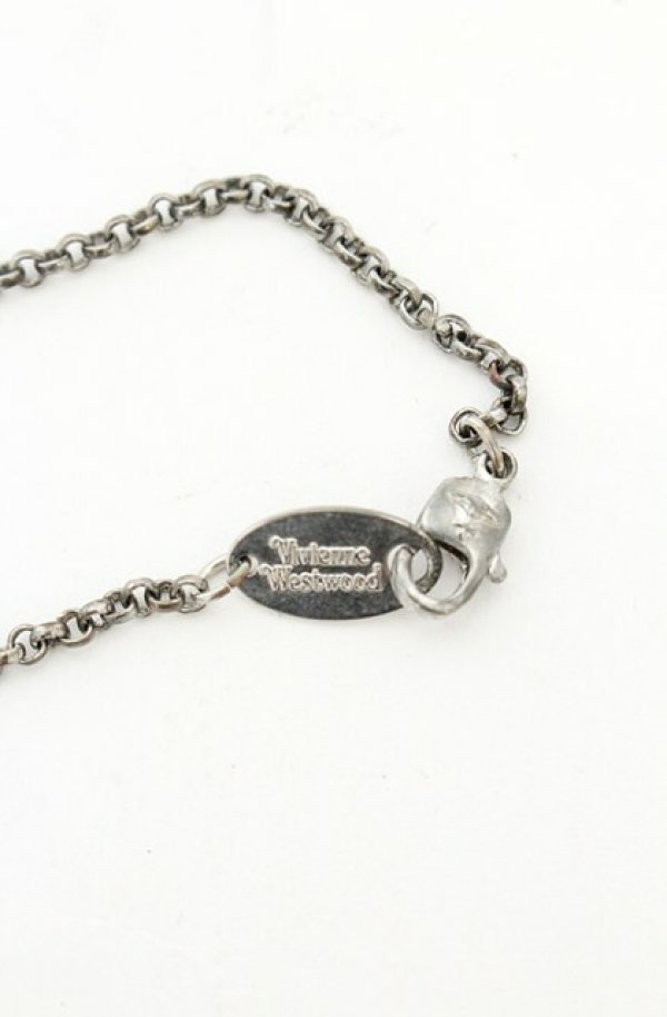 画像4: ヴィヴィアンウエストウッド 中古 / エナメルオーブネックレス  シルバー×ピンク  O-26-08-02-080-nl-IG-OS (4)