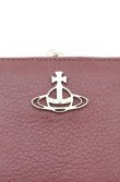 画像2: ヴィヴィアンウエストウッド 中古 / GRAIN LEATHER 口金折リ財布  ワイン  O-26-08-02-088-wa-YM-OS (2)