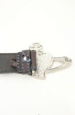 画像2: ヴィヴィアンウエストウッド 中古 / ディアマンテハートバックルベルト  ブラウン×シルバー  O-26-08-02-090-gd-IG-OS (2)