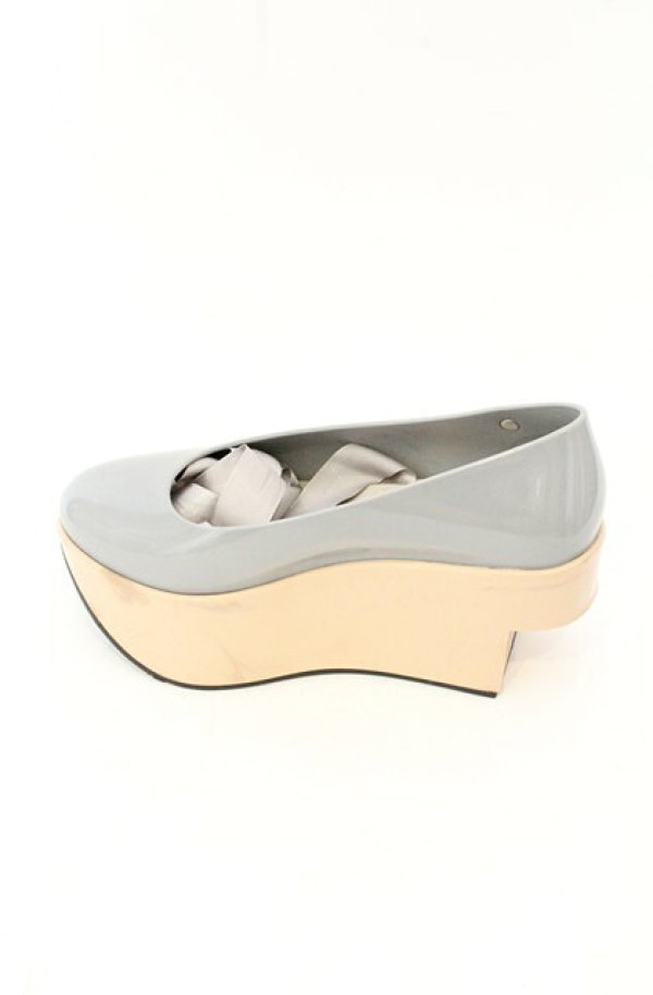 画像5: ヴィヴィアンウエストウッド×Melissa 中古 / メリッサロッキンホースバレリーナ JPN22cm グレー  O-26-08-02-099-sh-IG-OS (5)