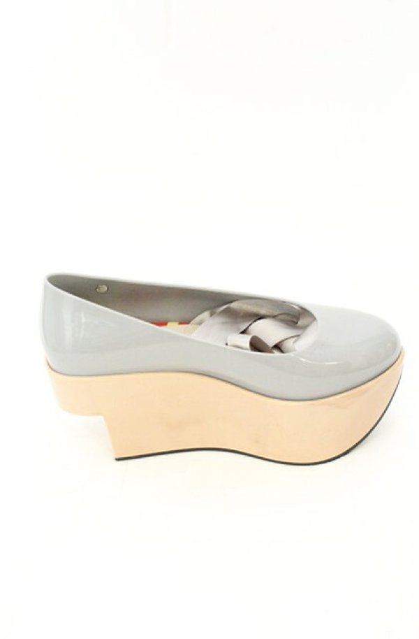 画像7: ヴィヴィアンウエストウッド×Melissa 中古 / メリッサロッキンホースバレリーナ JPN22cm グレー  O-26-08-02-099-sh-IG-OS (7)