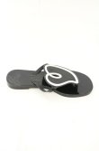 画像5: ヴィヴィアンウエストウッド×Melissa 中古 / サンハートサンダル 24cm ブラックｘホワイト  O-26-08-02-101-sh-YM-OS (5)