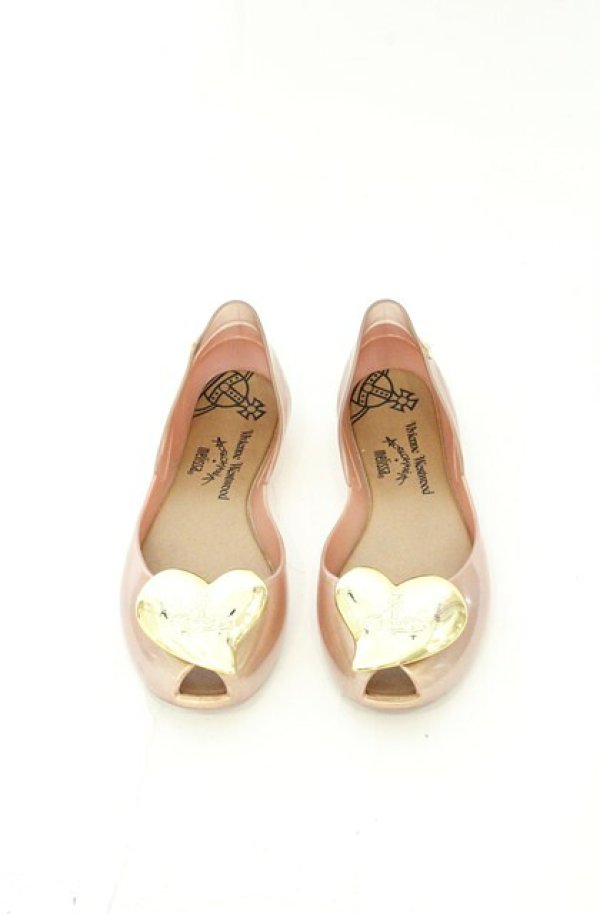 画像2: ヴィヴィアンウエストウッド×Melissa 中古 / クイーンII シューズ 23.5cm シャンパンゴールド  O-26-08-02-102-sh-YM-OS (2)