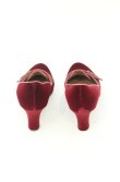 画像3: ヴィヴィアンウエストウッド 中古 / オーブボタンベロアパンプス 36 ワイン  O-26-08-02-103-sh-IG-OS (3)